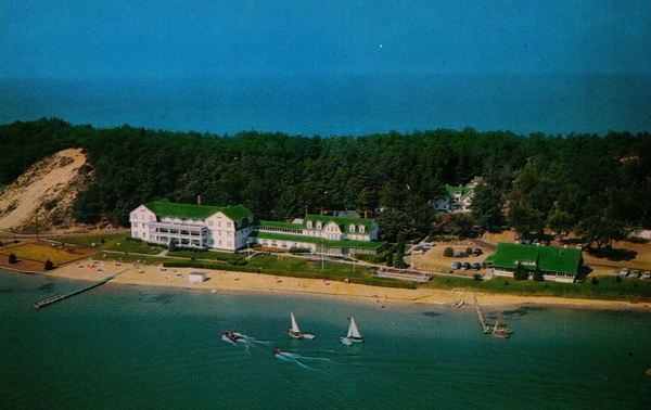 Portage Point Resort (Portage Point Inn) - Vintage Postcard (newer photo)